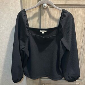 MADEWELL Women’s Crepe Square Neck Puffsleeve Top